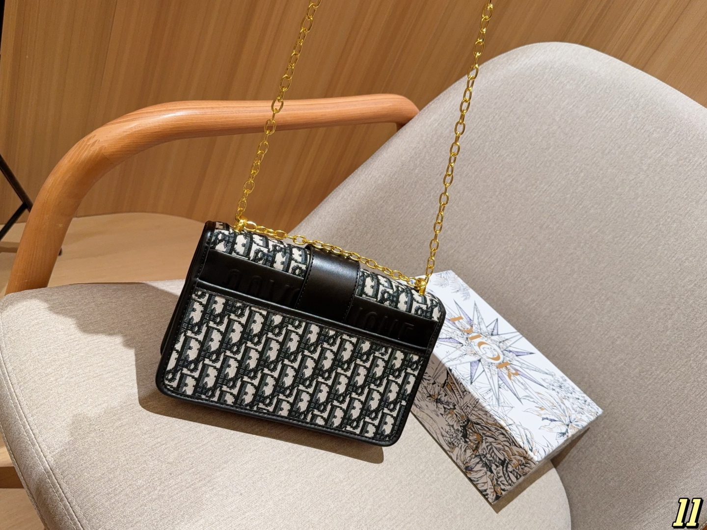 DIOR East-West Montaigne Flap Bag