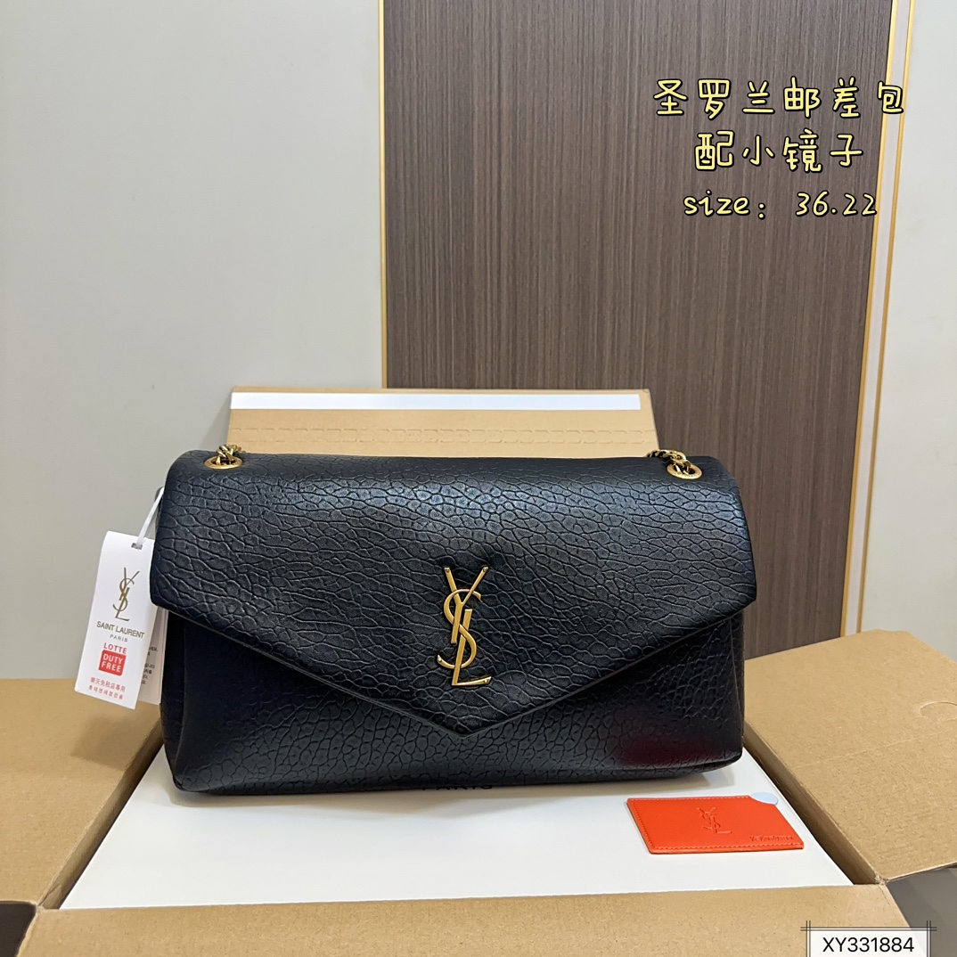 ​YSL Messenger Bag 36cm Chain Strap Retro Color 10A