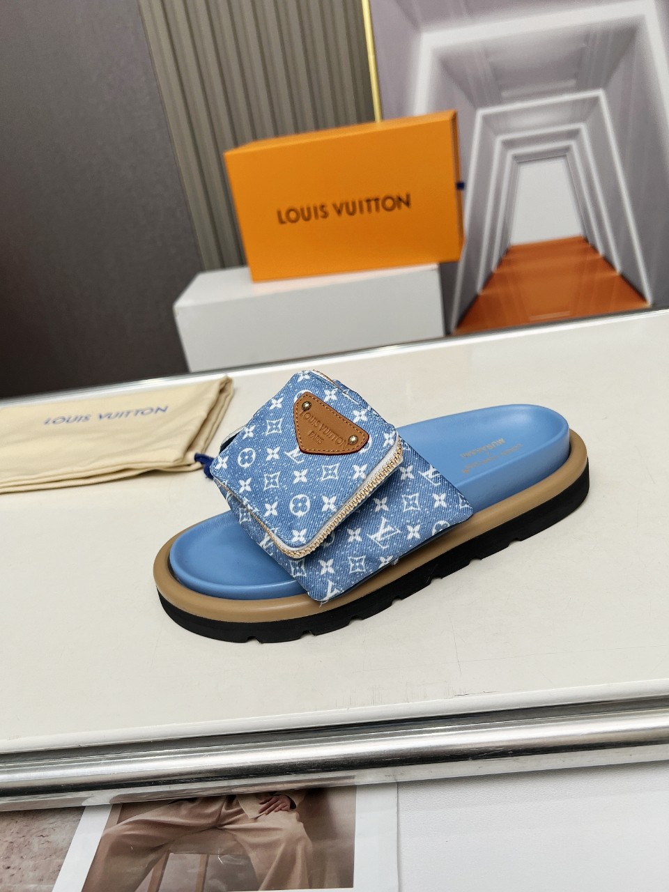 Louis Vuitton LV Embossed Slippers Sandals Shoes