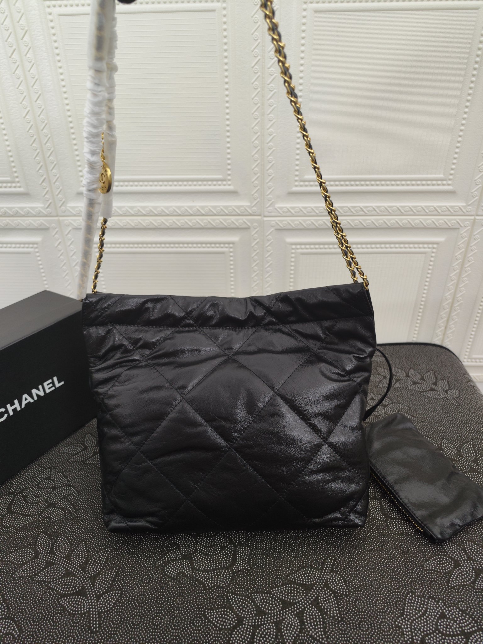 Chanel 22 Spring Drawstring Bucket Bag 39cm 207-1