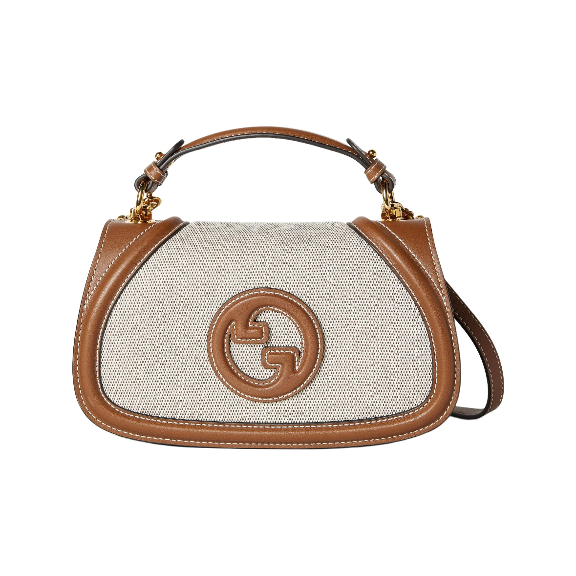 Gucci Blondie Double G Logo Canvas Bag Shoulder Crossbody Tote Bag 815700