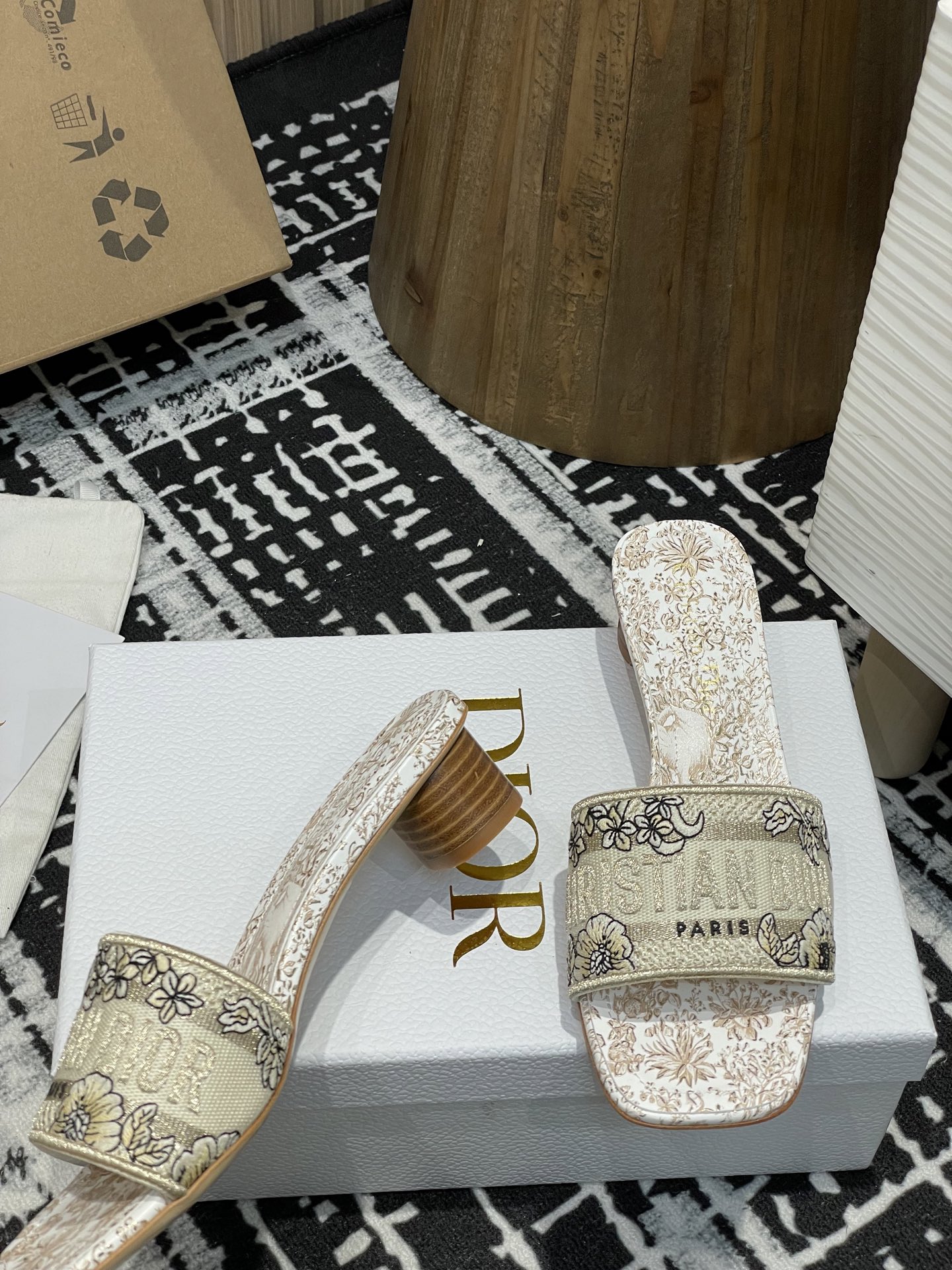 Dior Slipper Sandals Low Heel Shoes