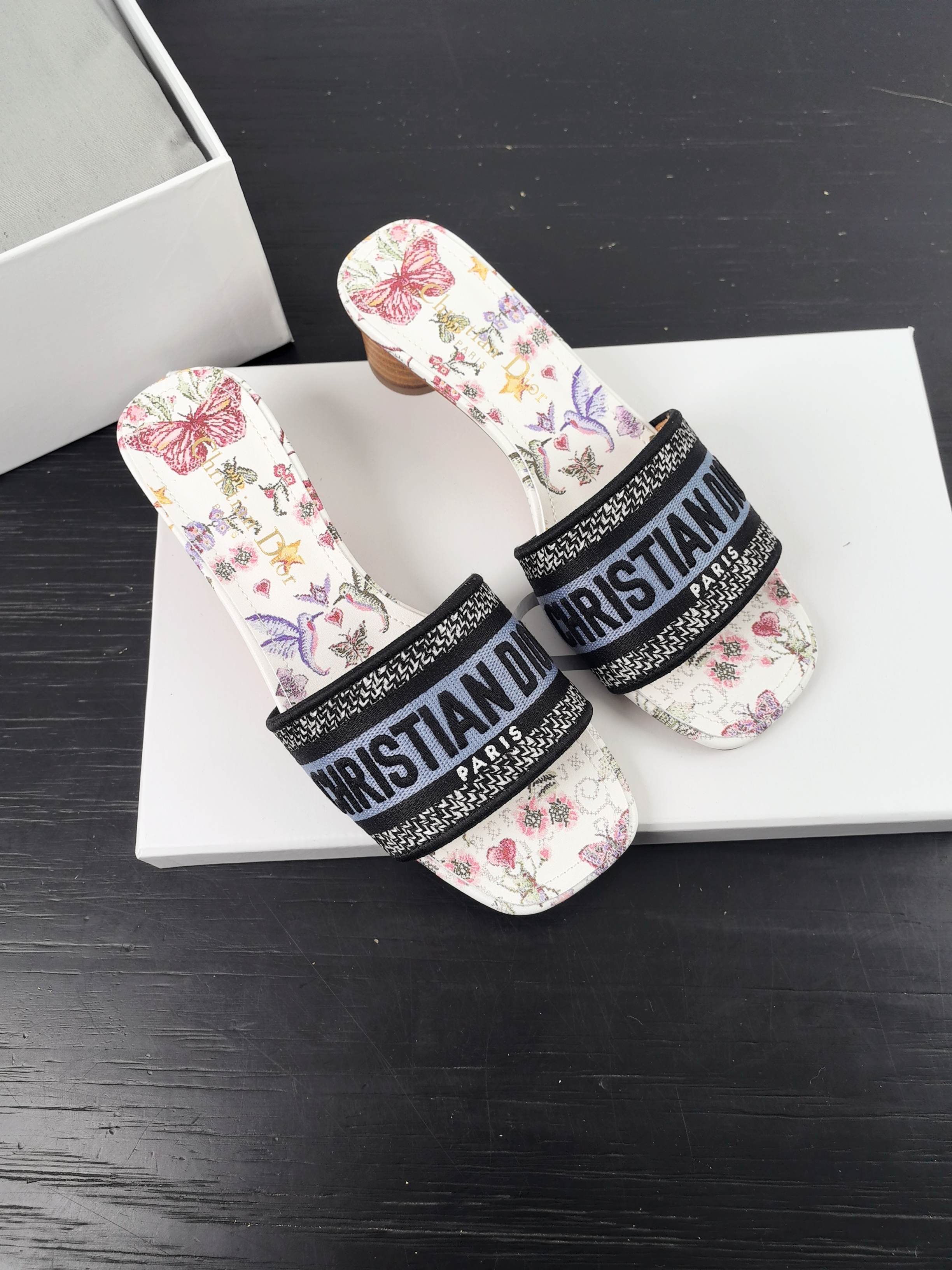 Dior Slipper Sandals Low Heel Shoes