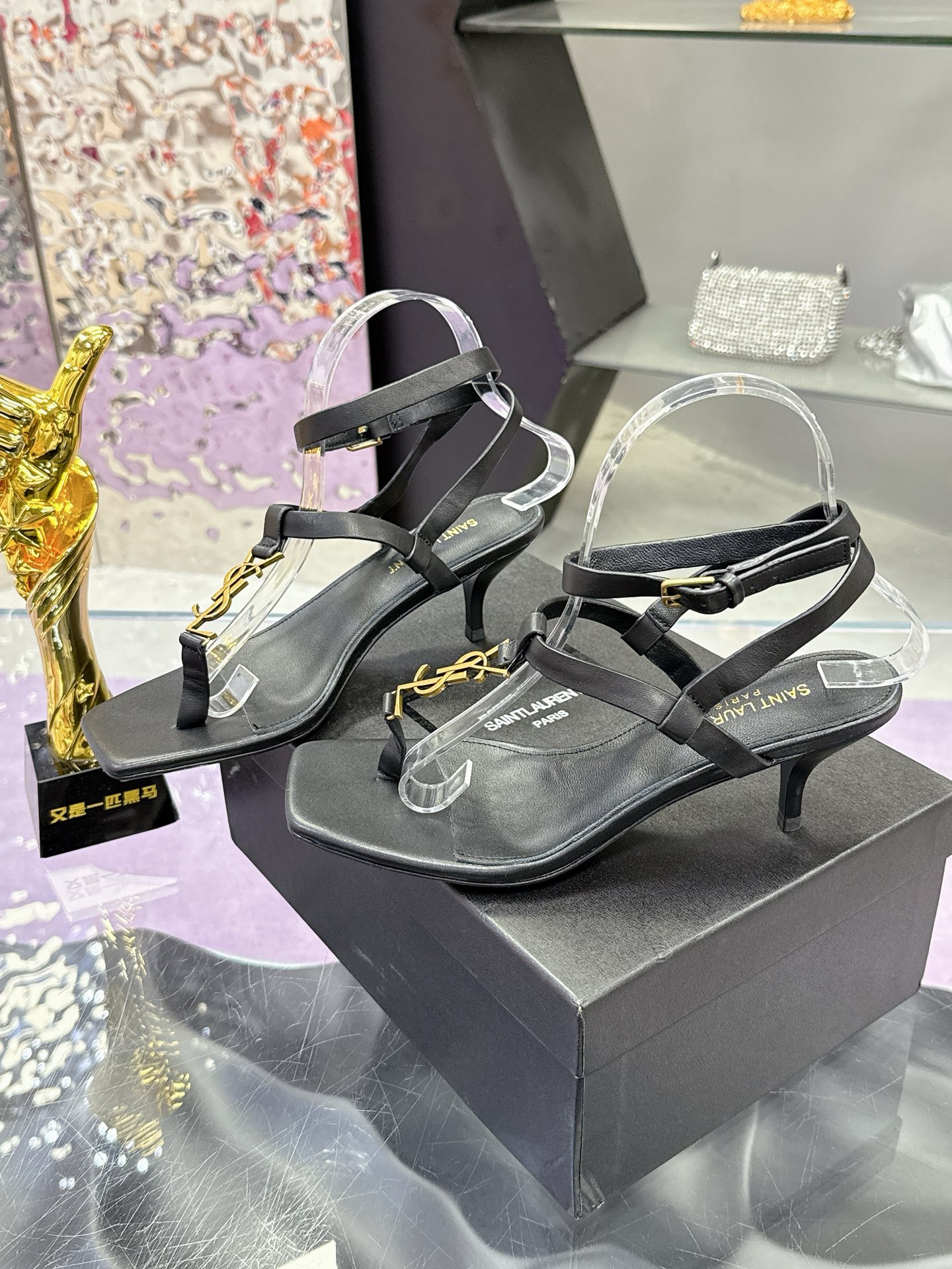 Saint Laurent YSL Classic Clip Toe  Sandals Slipper Heels Shoes