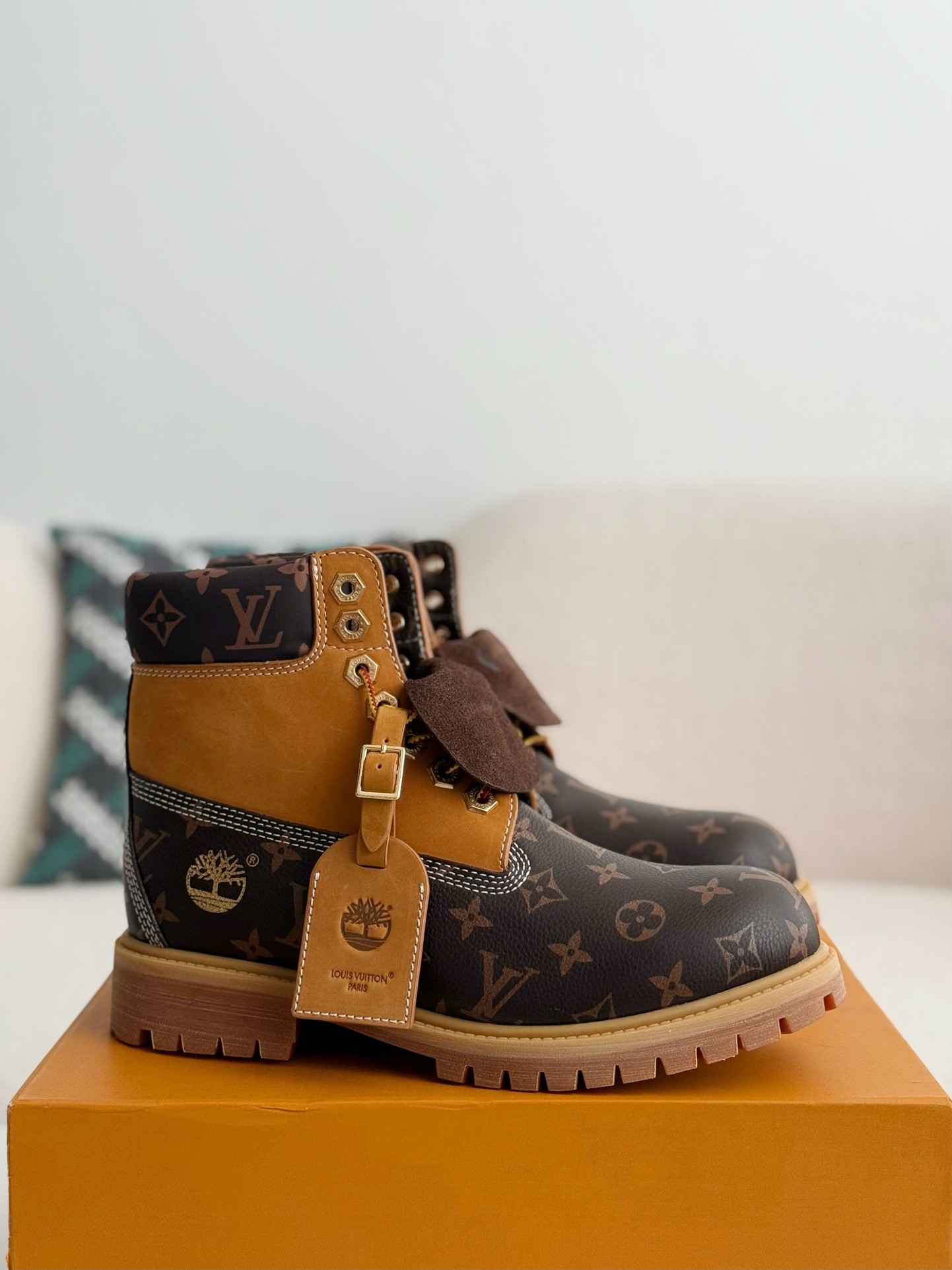 Louis Vuitton x Timberland boots/Martin boots/boots