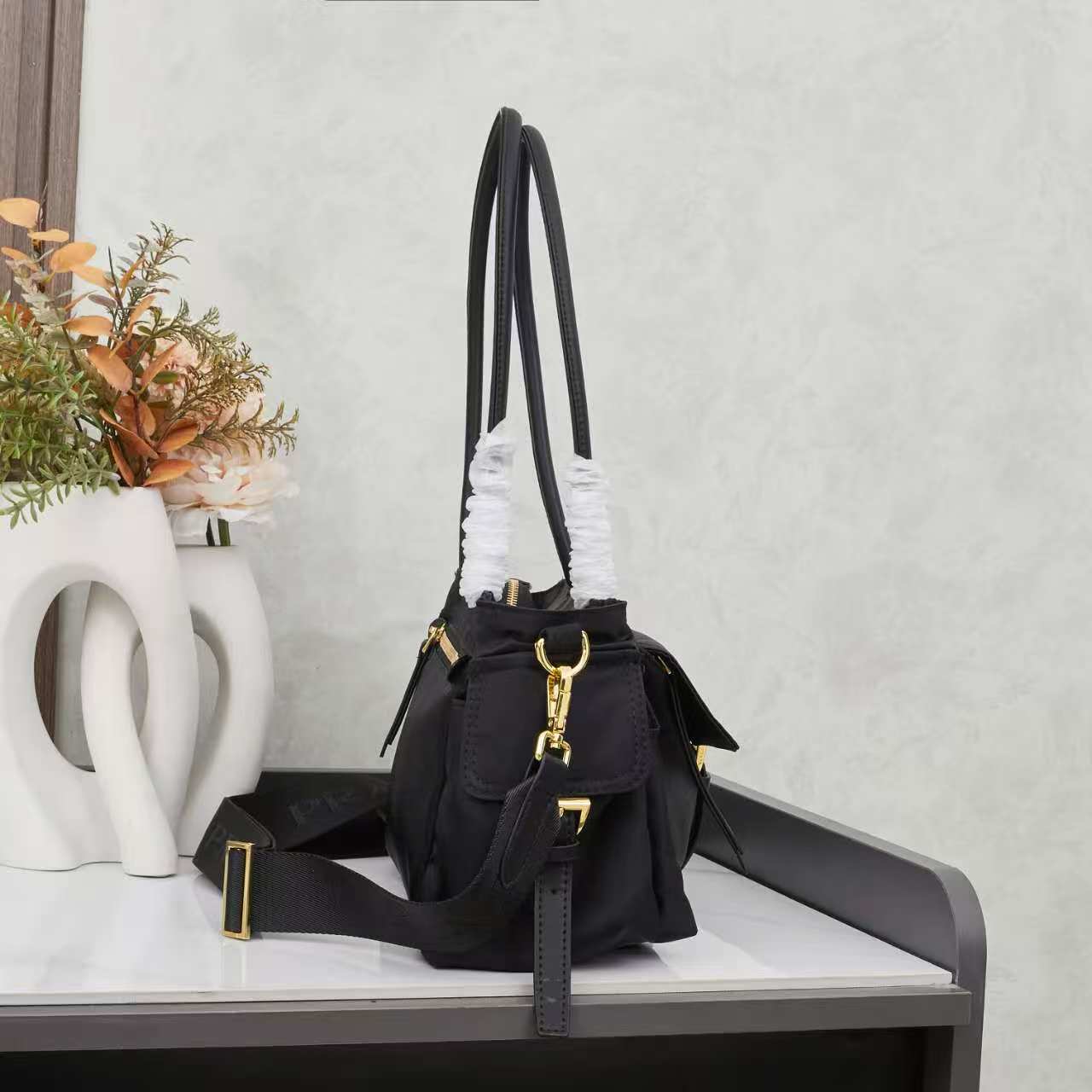 Prada New Arrival Nylon Utility Shoulder Bag