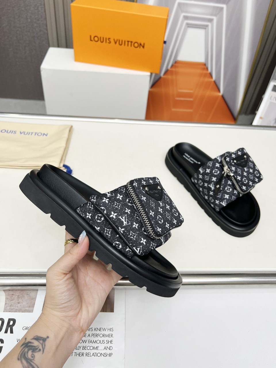 Louis Vuitton LV Embossed Slippers Sandals Shoes