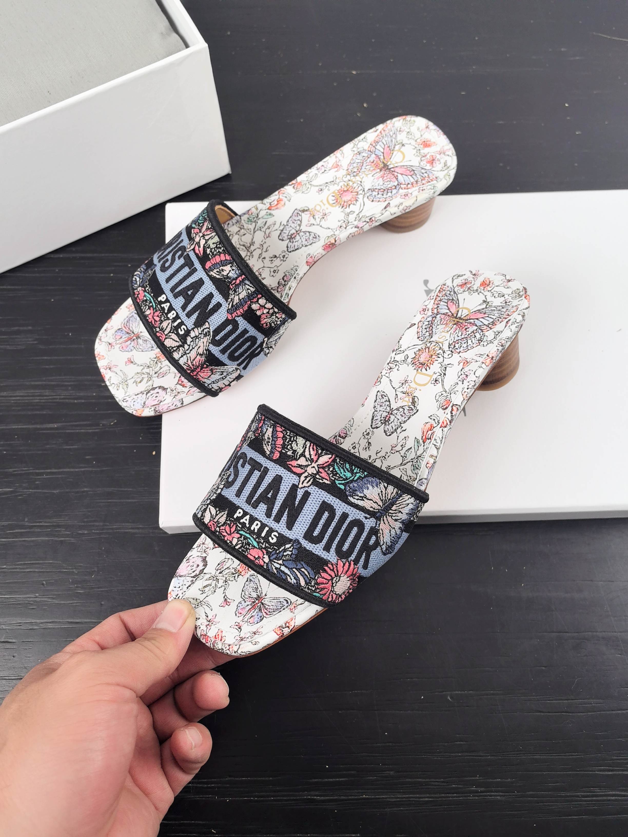 Dior Slipper Sandals Low Heel Shoes