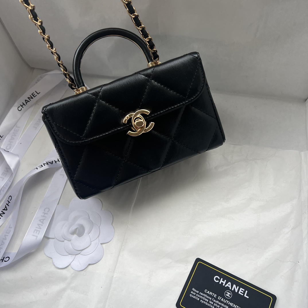 Chanel 23K Handle Box Bag