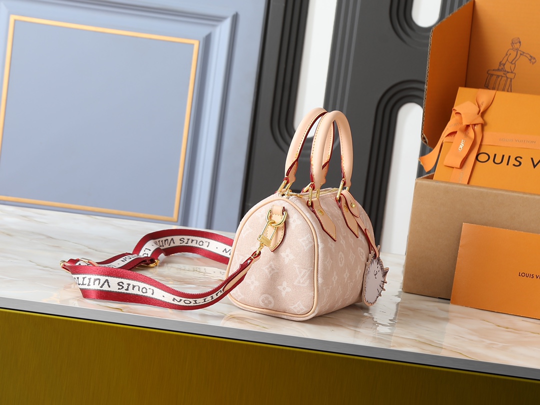 LV M15151 M46234 Grace Coddington Speedy 20 - Meowgram Cat Charm