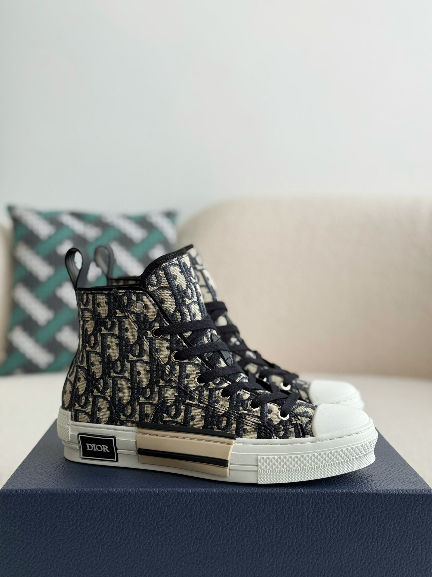 Dior B23 logo print high top sneakers Shoes