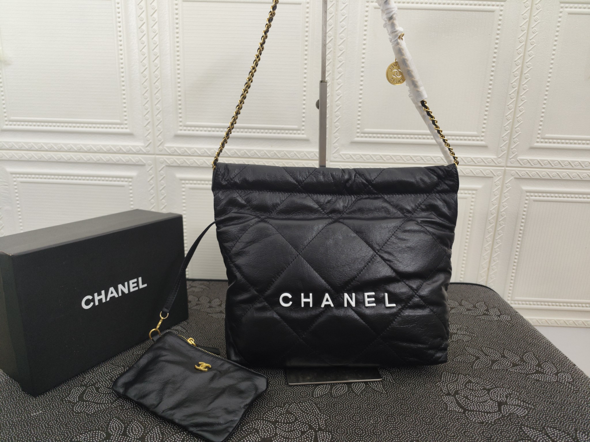 Chanel 22 Spring Drawstring Bucket Bag 39cm 207-1