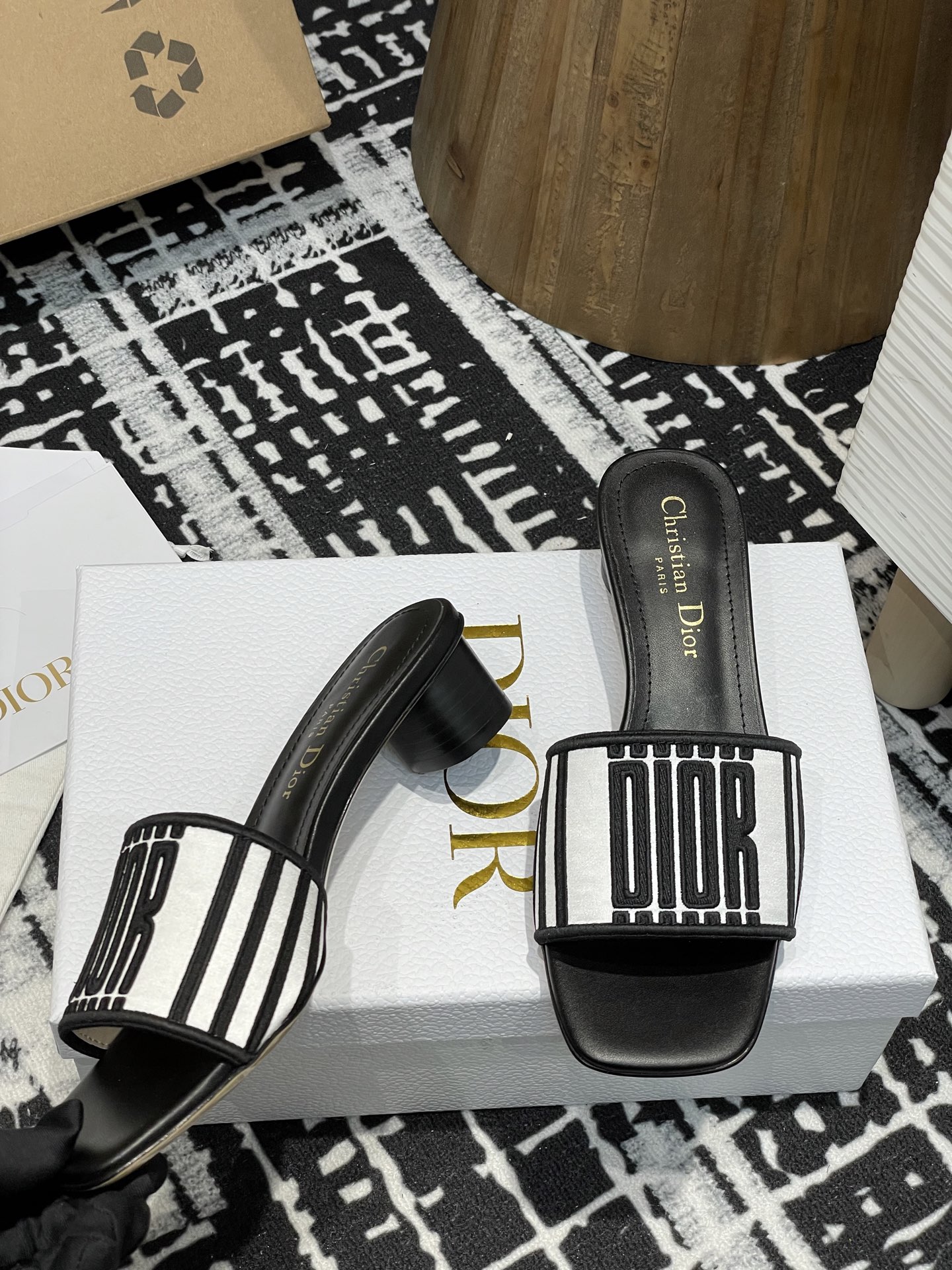 Dior Slipper Sandals Low Heel Shoes