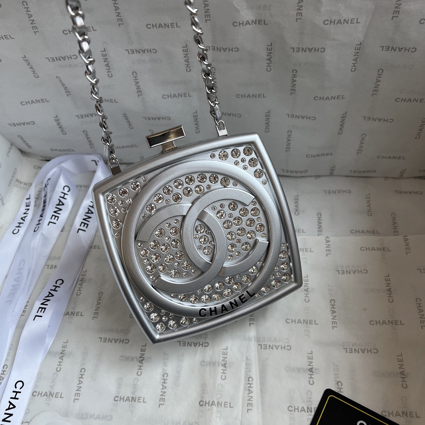 Chanel 24K CF Grained Calfskin Gold Bag