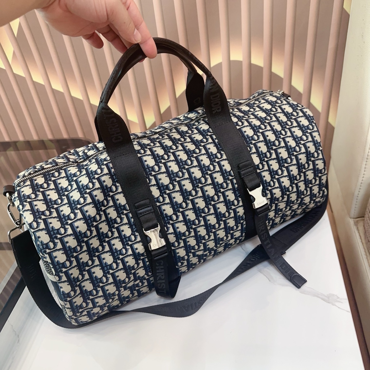 Dior Nylon Travel Duffle Bag