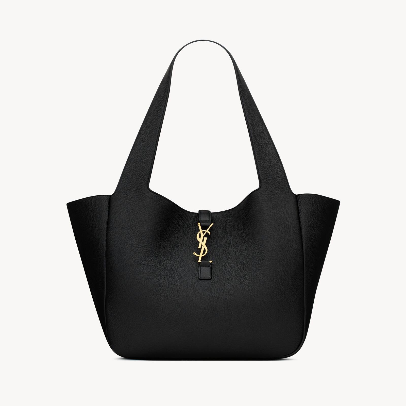 Saint Laurent LE 5 À 7 bea in grained leather Tote Bag