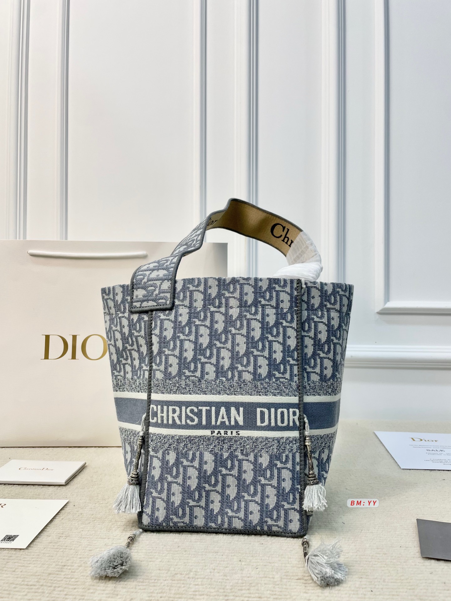 Dior Book Tote Embroidered Limited Edition Canvas Bag