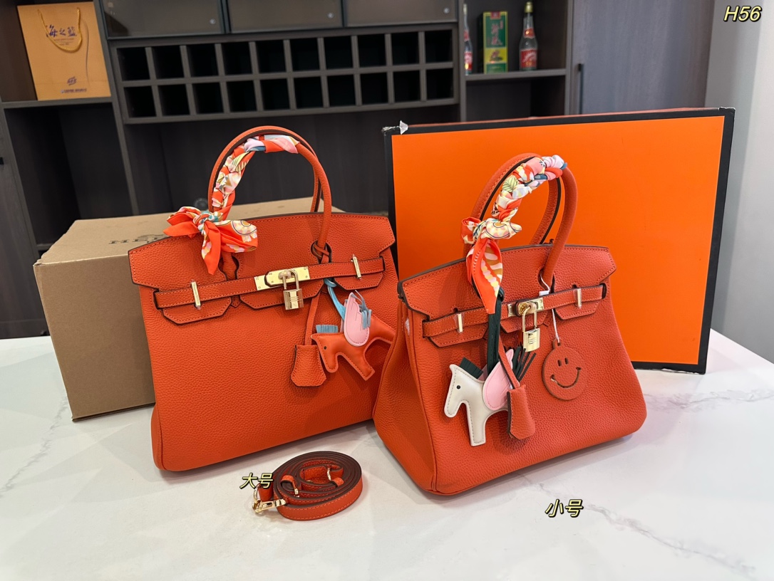 Hermes Birkin Gold Hardware Togo Leather Handbag