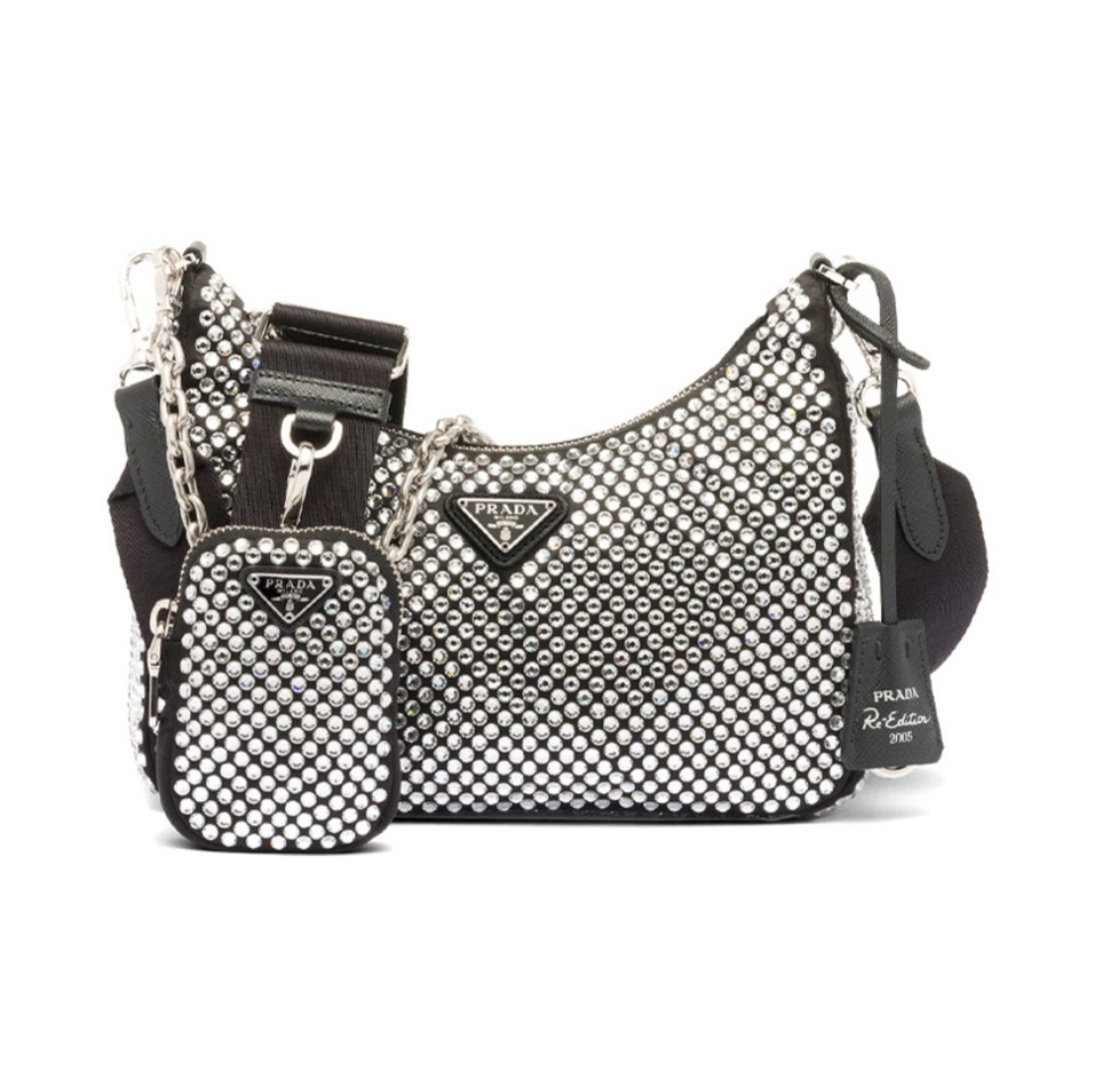 Prada Re-Edition  Crystal Messenger Shoulder Bag