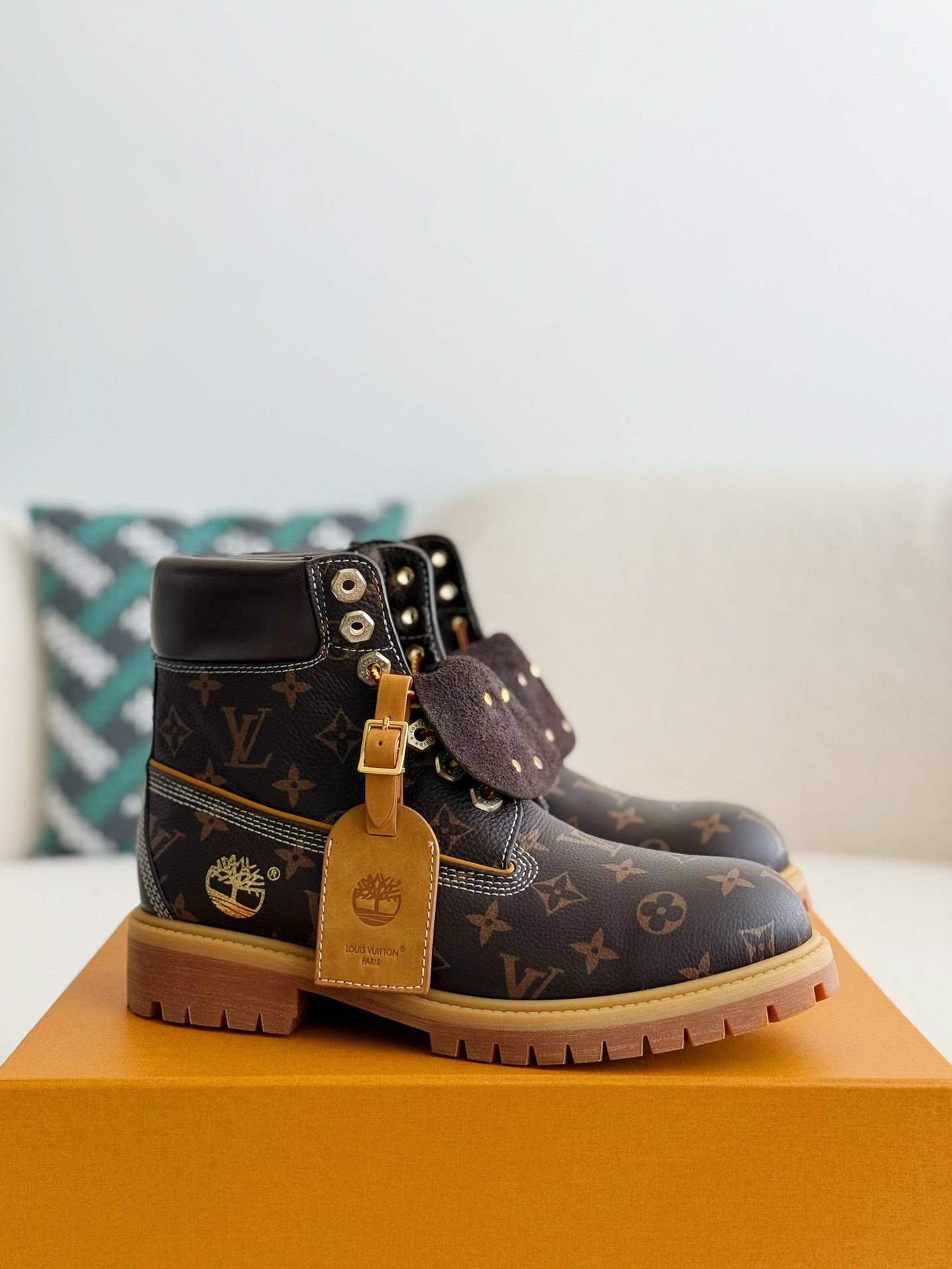 Louis Vuitton x Timberland boots/Martin boots/boots