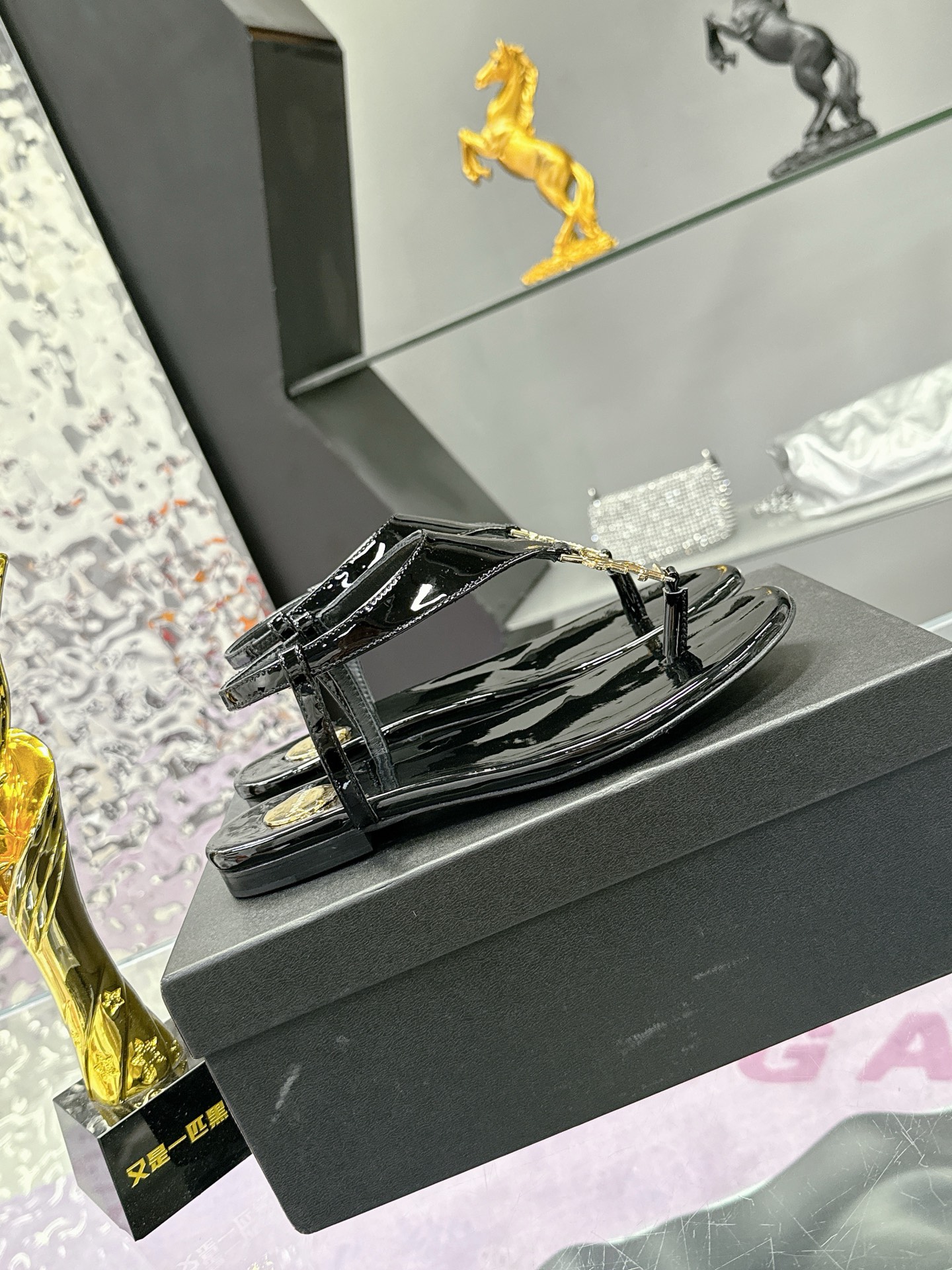 Saint Laurent YSL Classic Clip Toe Sandals Slipper Shoes