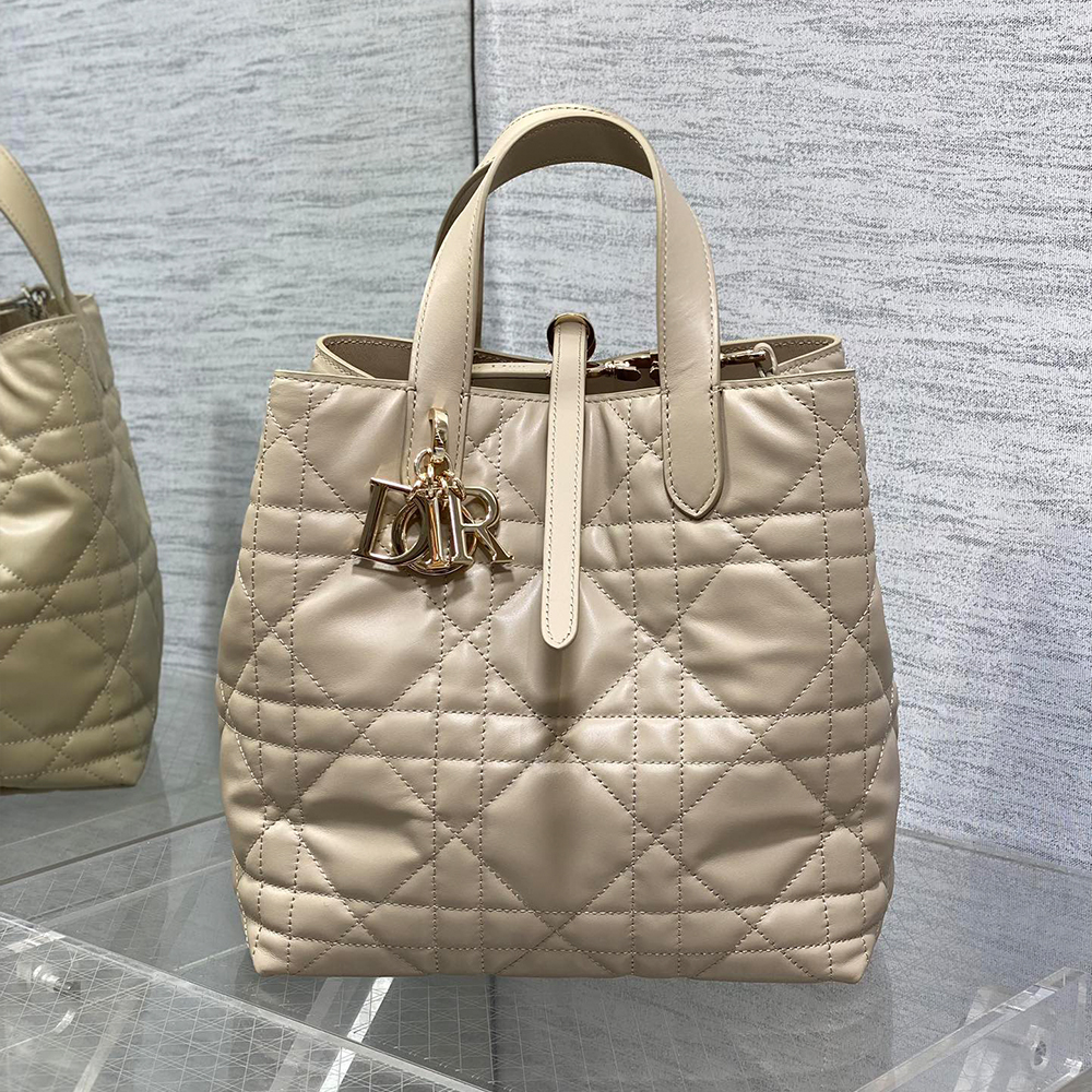 Dior Toujours Rattan pattern Tote Bag