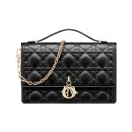 DIOR Lady Dior Sheepskin Handbag Shoulder Bag