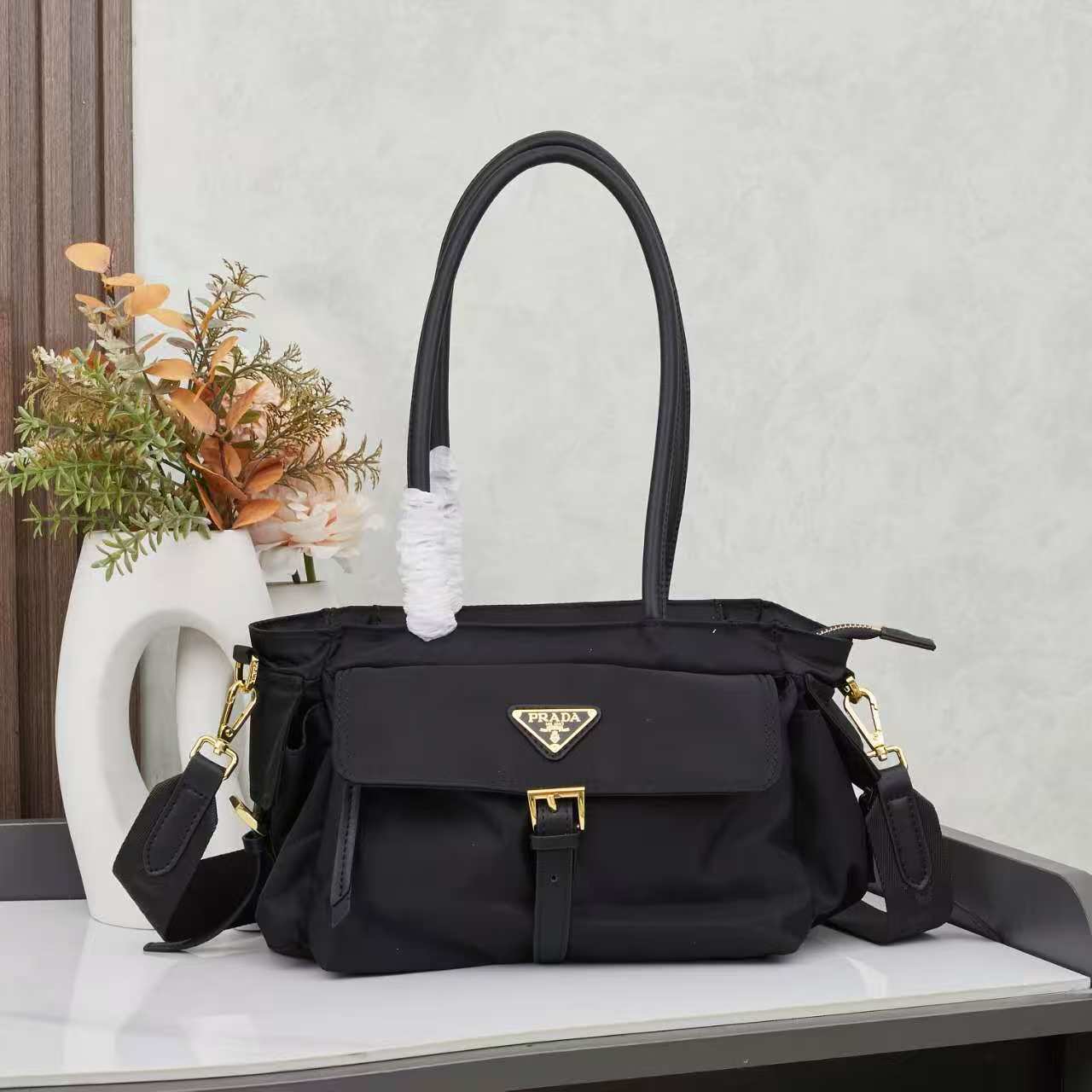 Prada New Arrival Nylon Utility Shoulder Bag