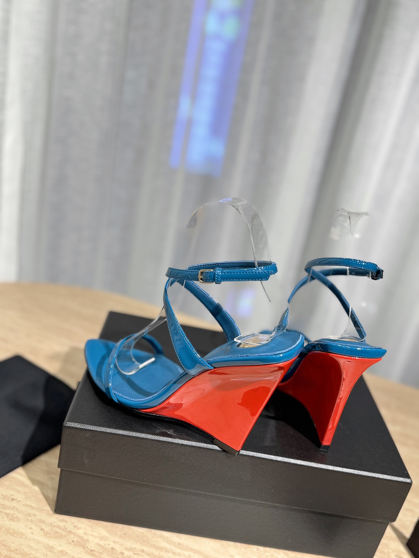 Saint Laurent YSL Thick Heeled Heels Sandals Slippers Shoes