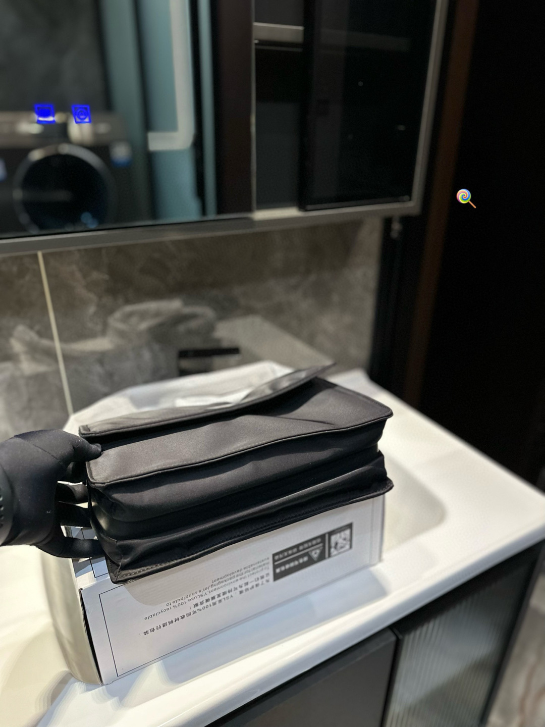 Prada Vintage  Nylon Unisex Messenger Bag