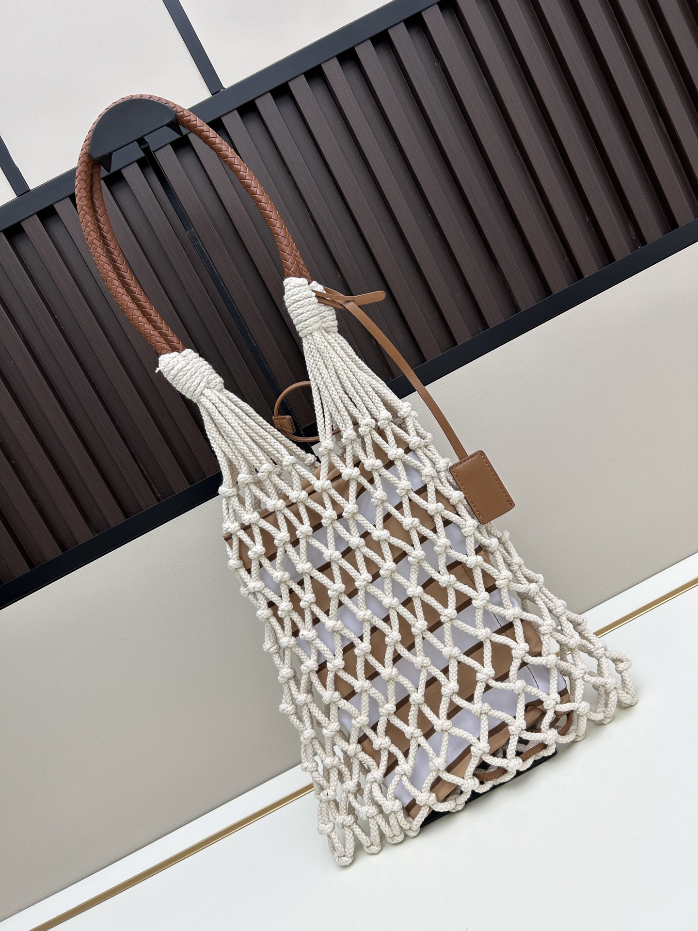 Prada 2550 Triple-Use Woven Tote