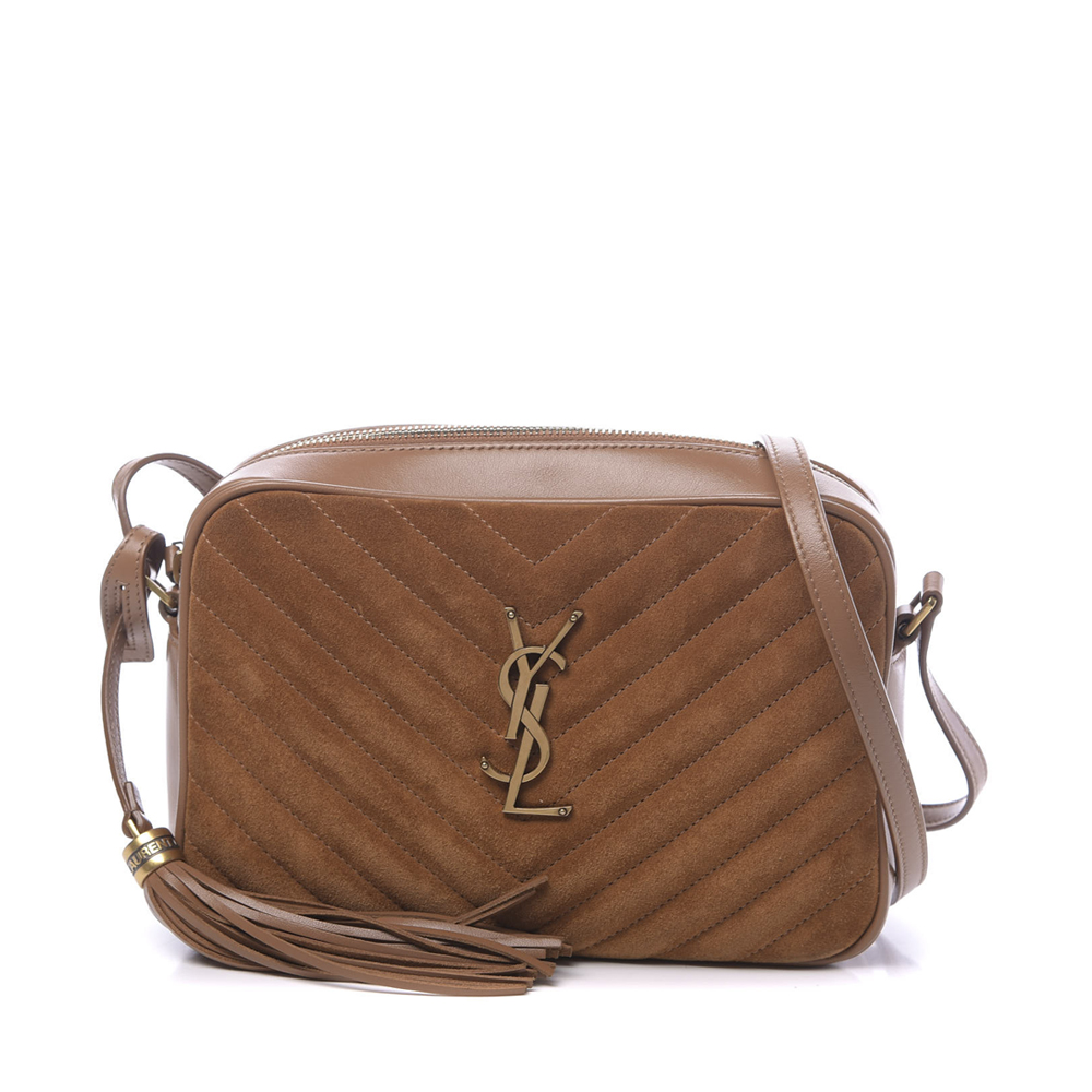 Sait Laurent YSL Suede Camera Bag