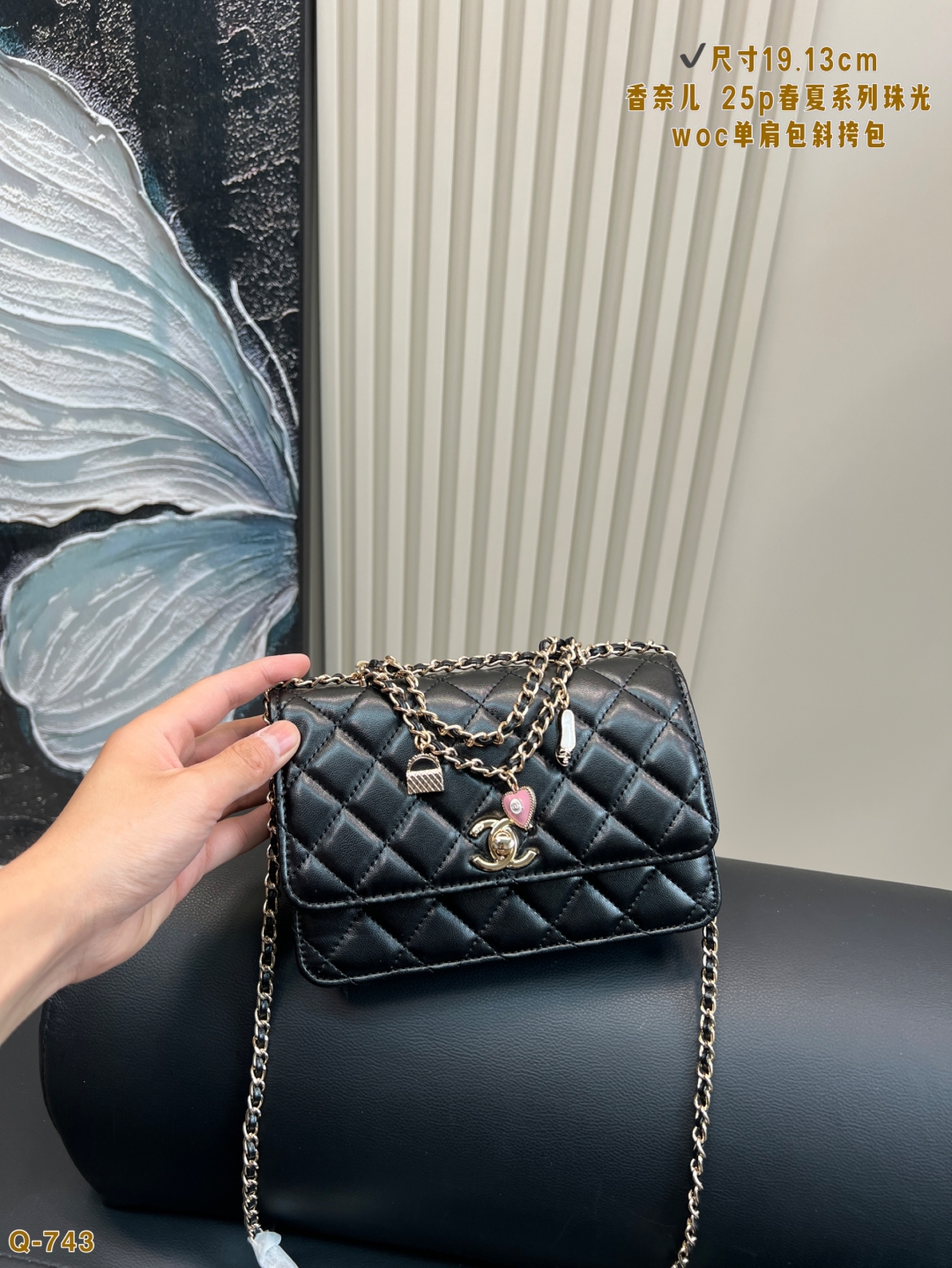 Chanel 25P Iridescent WOC Shoulder Bag