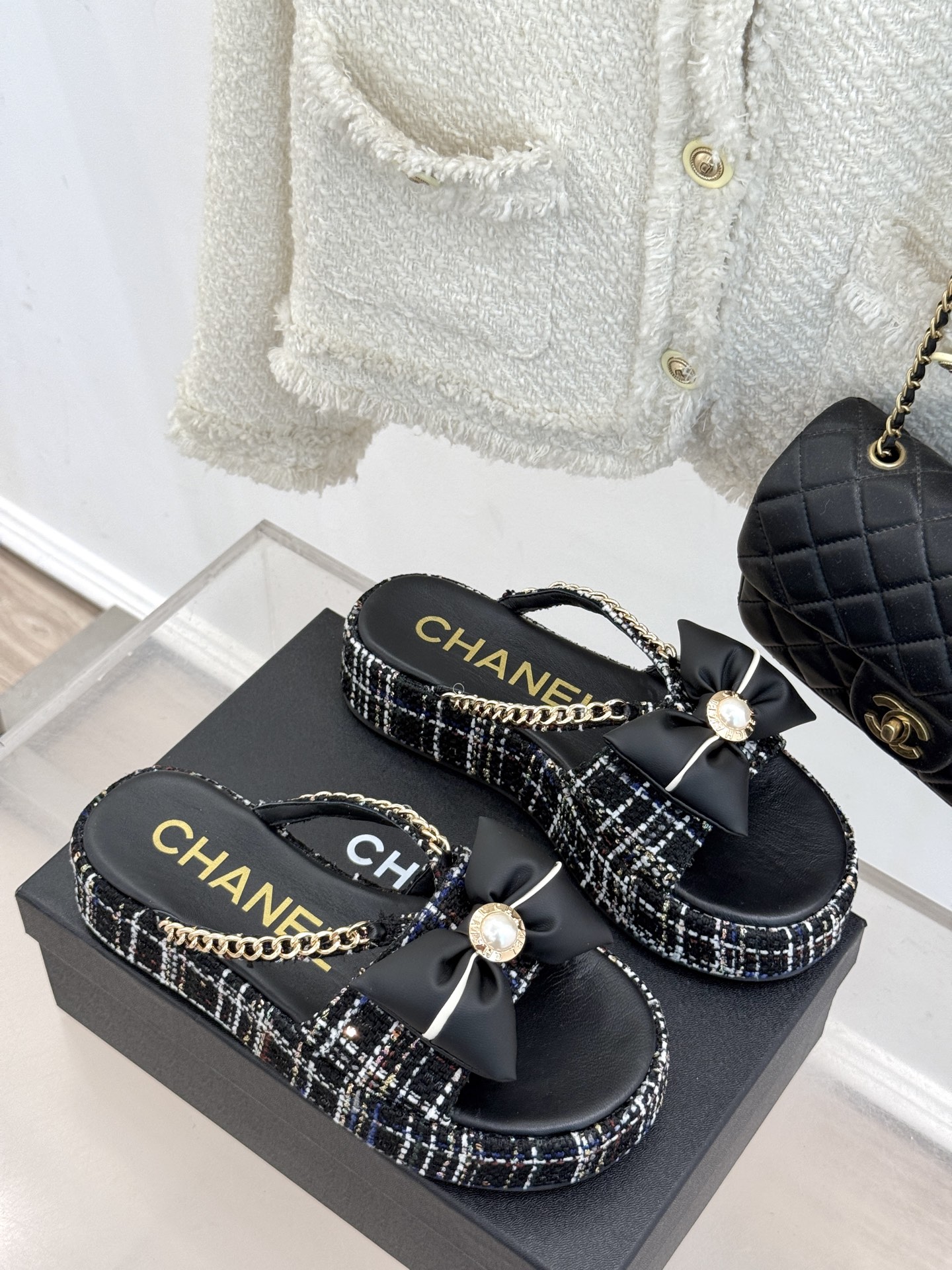 Chanel Thick Bottom Slipper Sandals Shoes