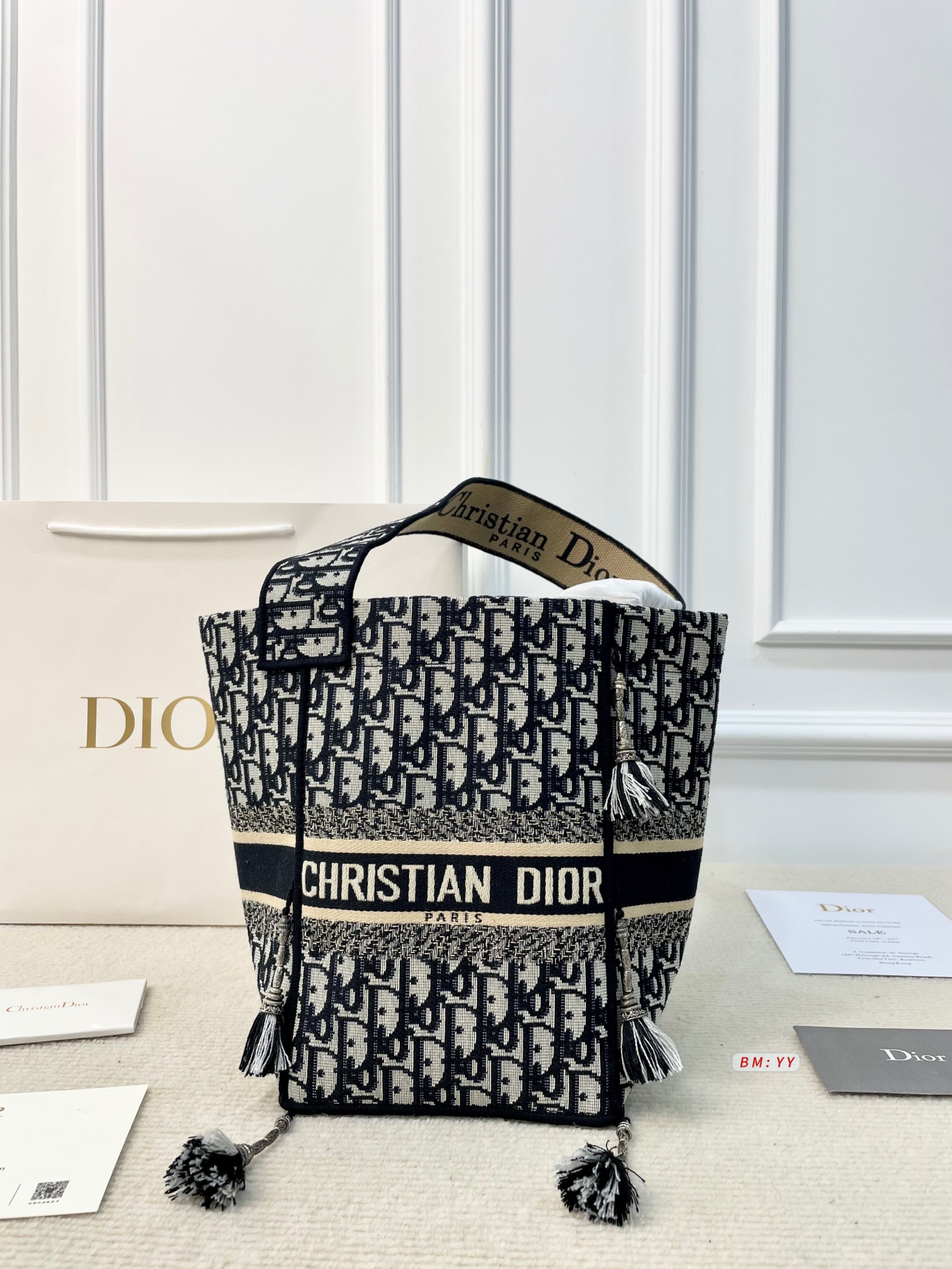 Dior Book Tote Embroidered Limited Edition Canvas Bag