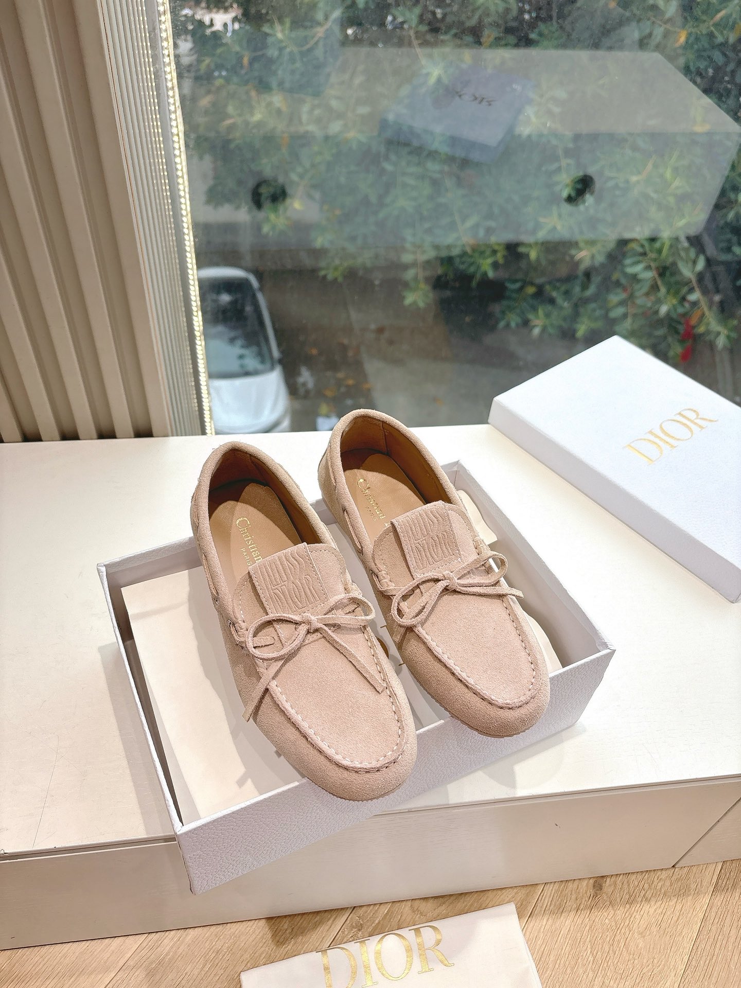 Dior Shoes Chanristian Dior Logo Buckle Flat Loafers Casual Slipper Shoes