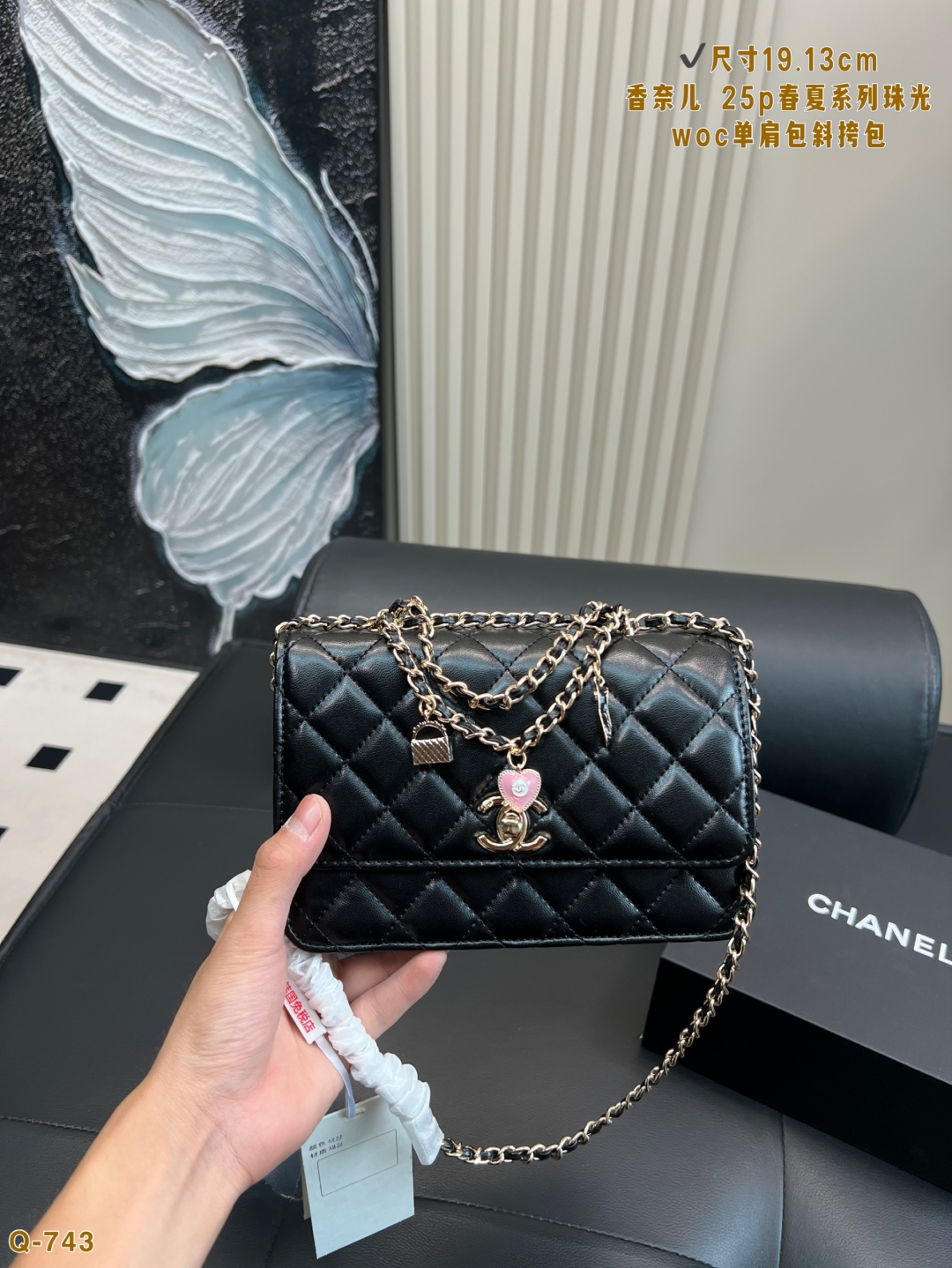 Chanel 25P Iridescent WOC Shoulder Bag