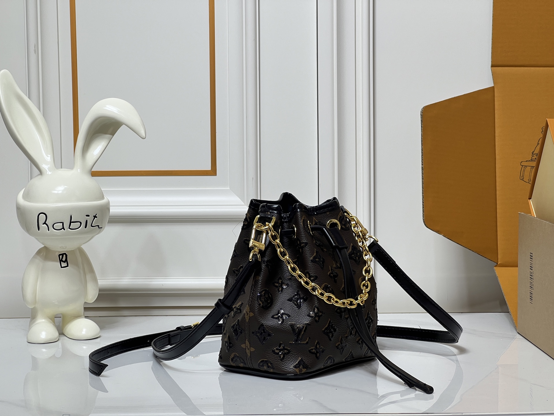 LV 26284w Mini Bucket Bag - Sequin Timeless Fashion Staple