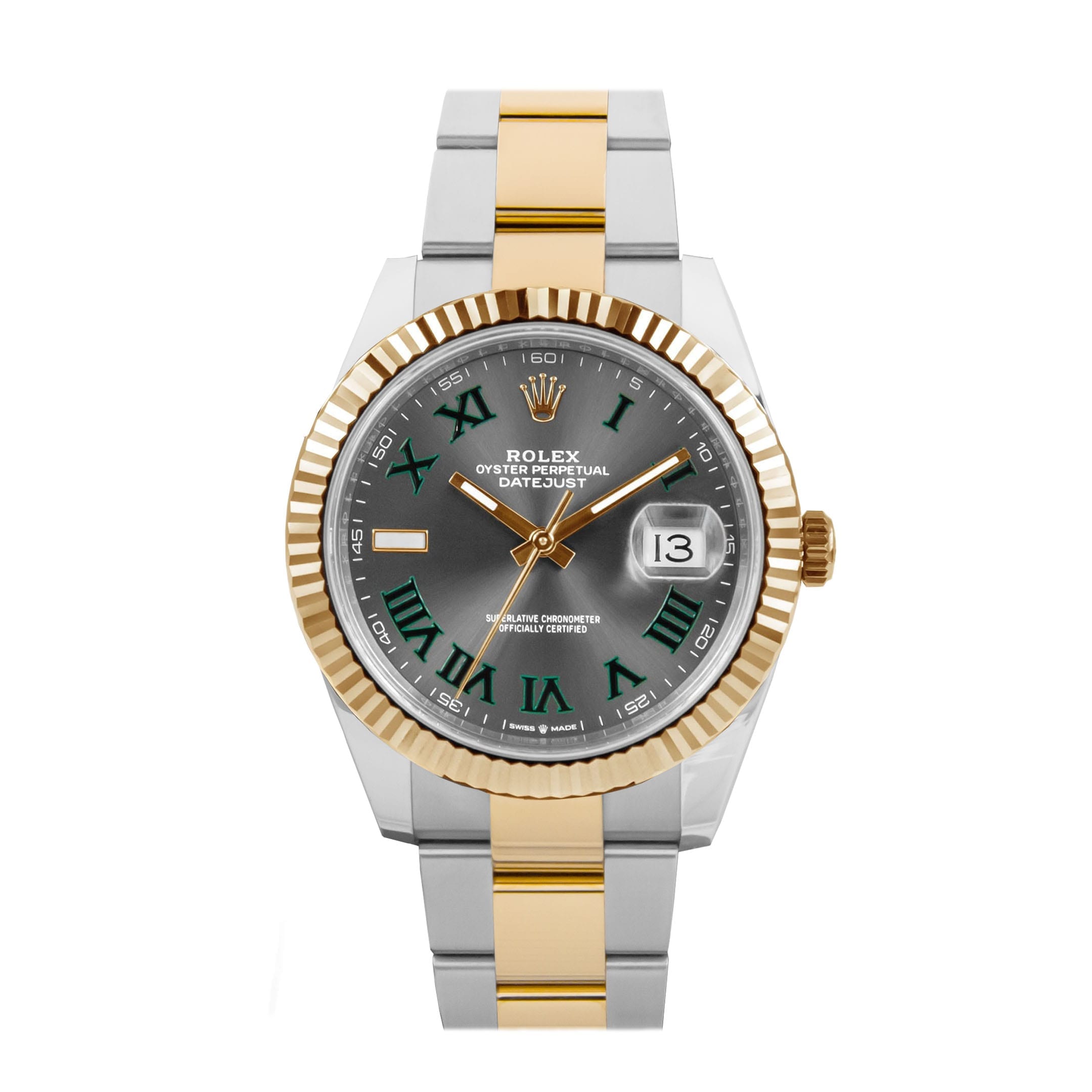 Rolex Datejust 41 Oystersteel and yellow gold Wimbledon - M126333-0020/126333-0019 Brand Unworn