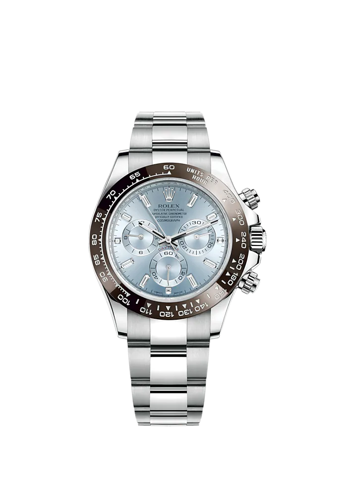 Rolex Cosmograph Daytona 40mm Platinum Ice-Blue Dial m116506-0002 Unworn