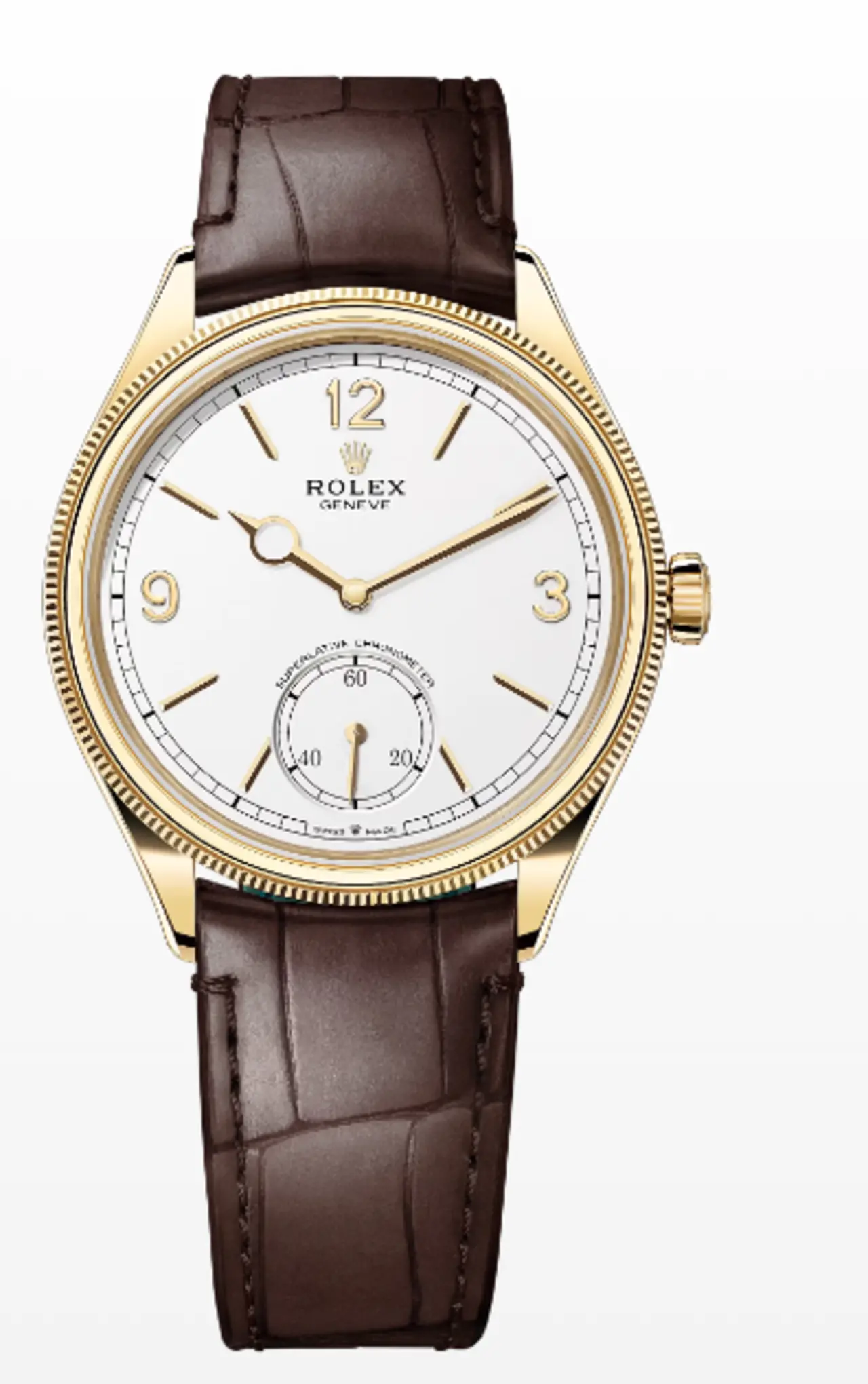 Rolex 1908 39 mm, 18 ct yellow gold, polished finish M52508-0006