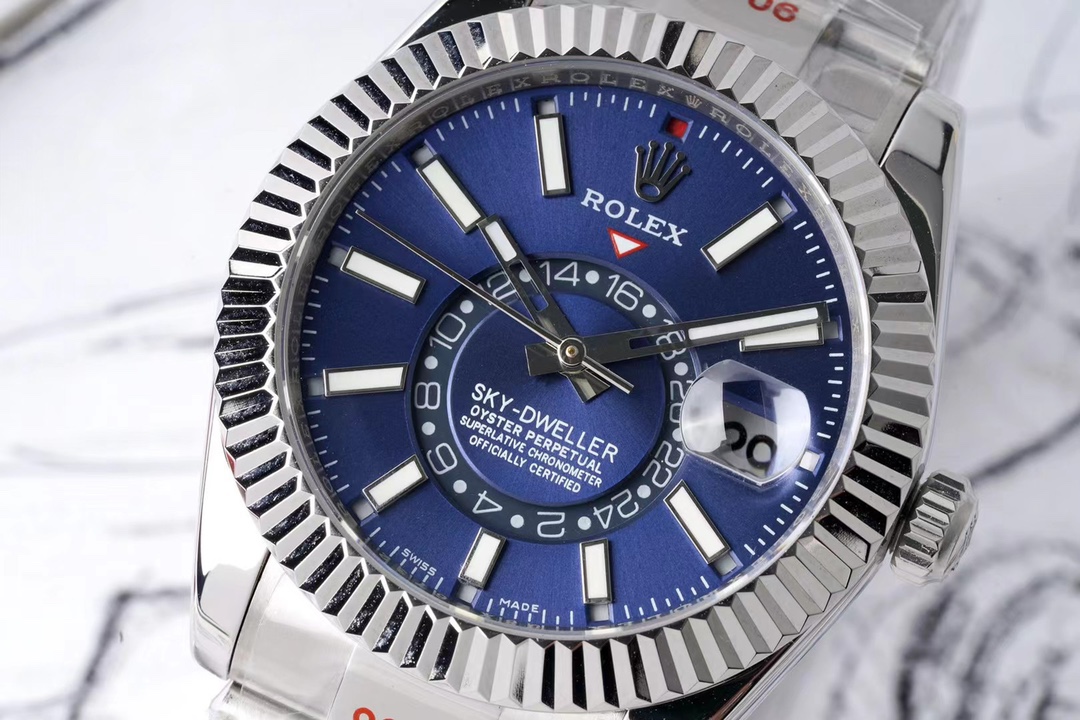 Life Style 2025 Men's Luxury Watch with Dual Time & Annual Calendar - Sky-Dweller Inspired Design, 42mm Oystersteel, Free Global Shipping