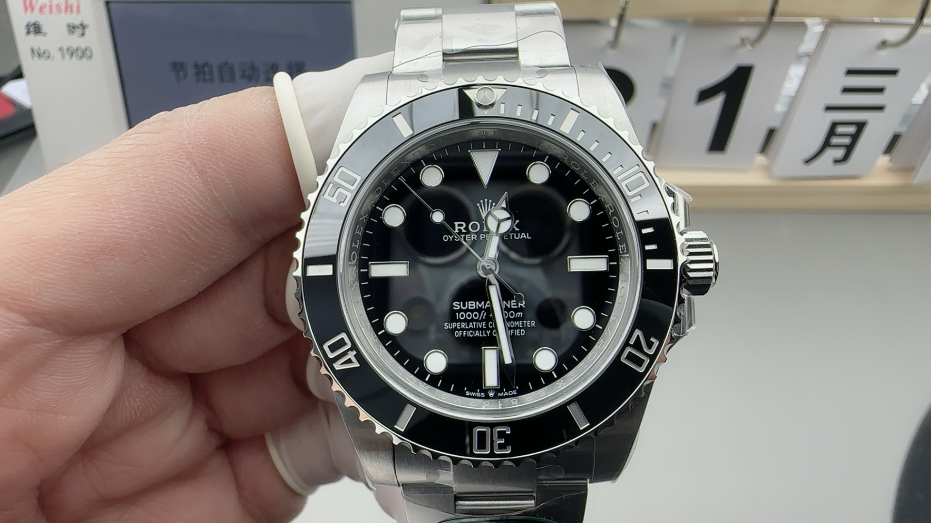 Black Cerachrom Bezel | Luminescent Chromalight Display | Anti-Reflective Sapphire Crystal |  Fast Secure Shipping