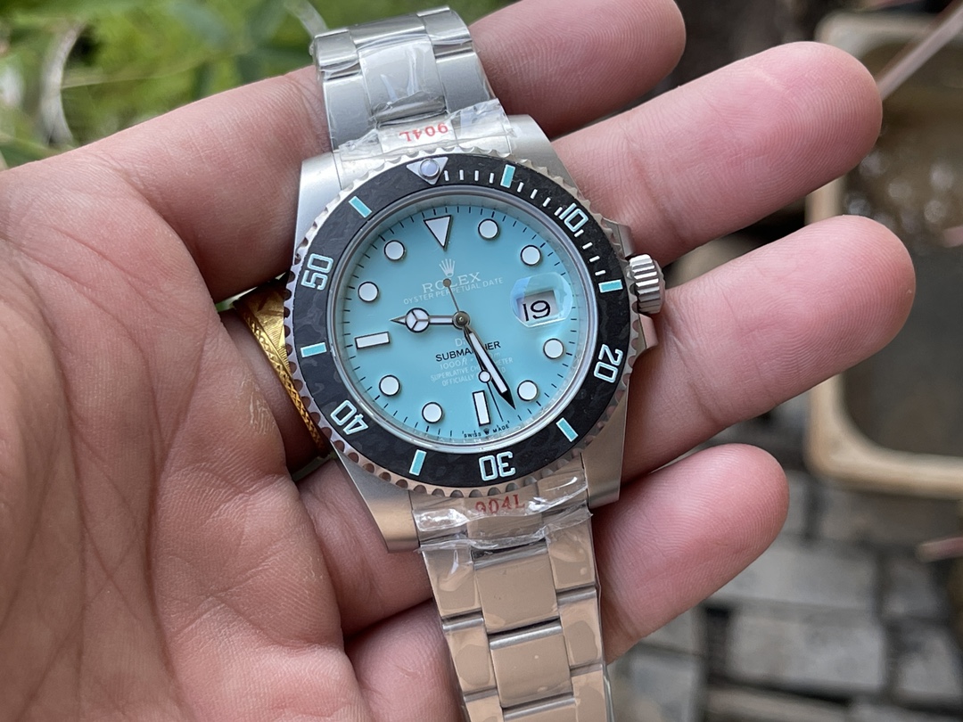 DIW Custom Submariner PARAKEET 2025 Tropical Green Dial | 41mm 904L Steel | Swiss Upgraded Movement | 300m Waterproof | Blockchain Authenticity