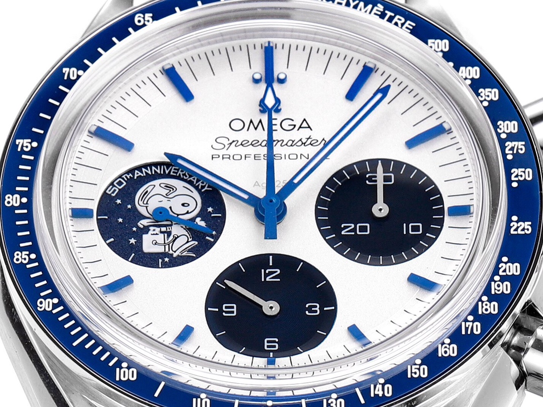 Omega Speedmaster Moonwatch Professional Luxury Watch, Stainless Steel Black Dial, Sapphire Crystal, 50M Waterproof, 2025 Edition