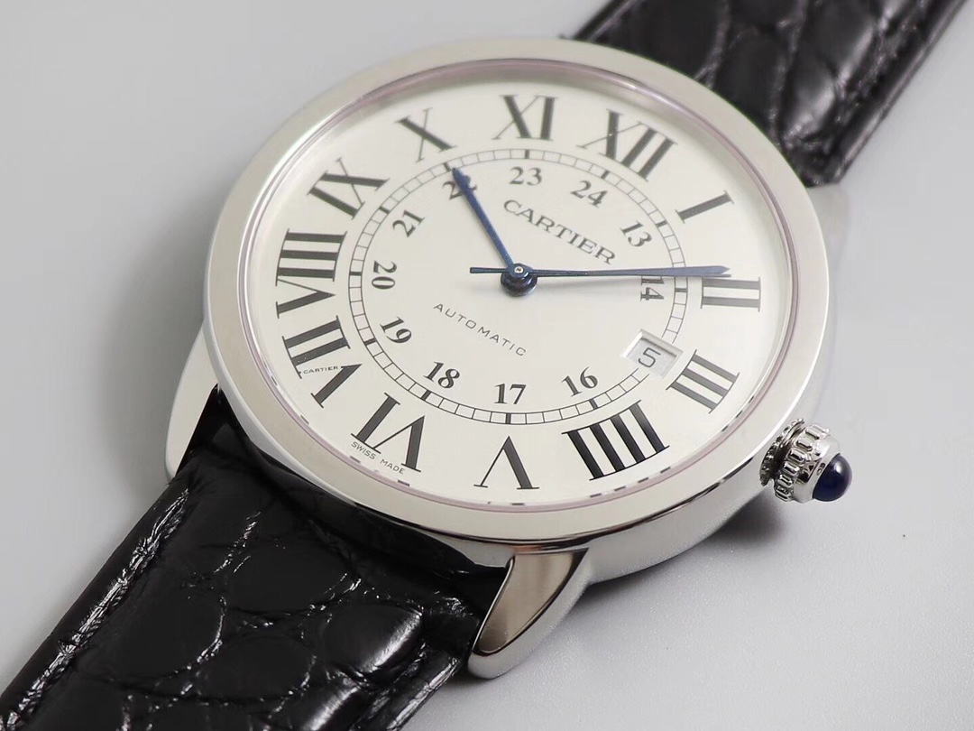 Cartier Ronde de Cartier London W6701010 V2 Upgrade – Slim 40mm Stainless Steel, Swiss Automatic Movement, Sapphire Crystal | Luxury Dress Watch for Business & Daily Wear
