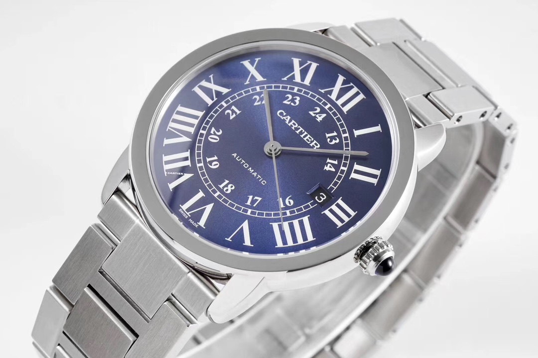 Cartier London Men's Automatic Watch – Classic AF Masterpiece Design, Stainless Steel & Sapphire Crystal, 100M Water Resistant | Luxury Dress Watch for Business & Formal Events