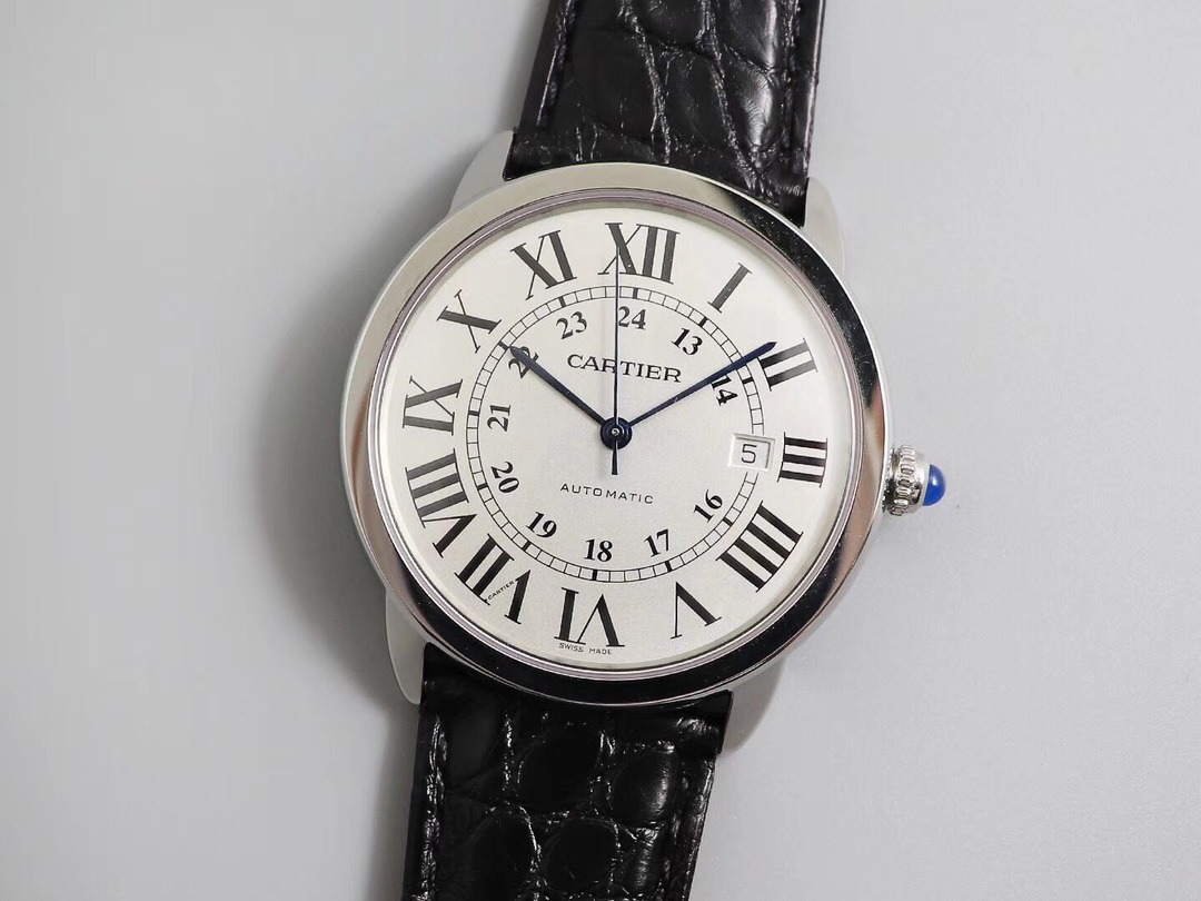 Cartier Ronde de Cartier London W6701010 V2 Upgrade – Slim 40mm Stainless Steel, Swiss Automatic Movement, Sapphire Crystal | Luxury Dress Watch for Business & Daily Wear