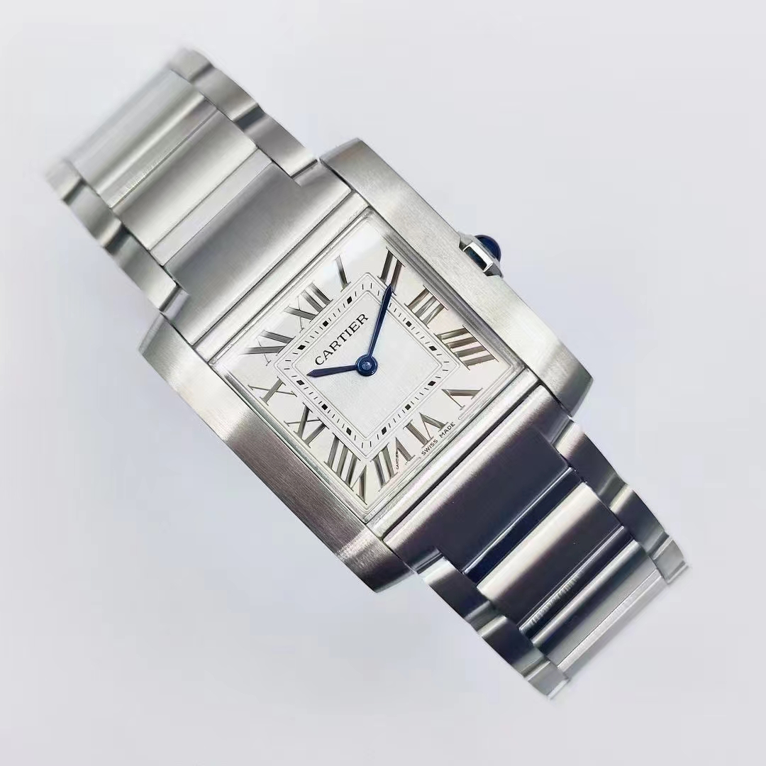 Cartier Tank Française 2025 Square Case, Silver Dial, Quartz Movement, Sapphire Crystal, 30M Water Resistant, Iconic French Elegance