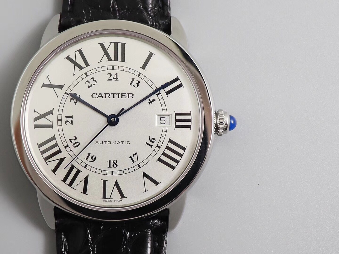 Cartier Ronde de Cartier London W6701010 V2 Upgrade – Slim 40mm Stainless Steel, Swiss Automatic Movement, Sapphire Crystal | Luxury Dress Watch for Business & Daily Wear